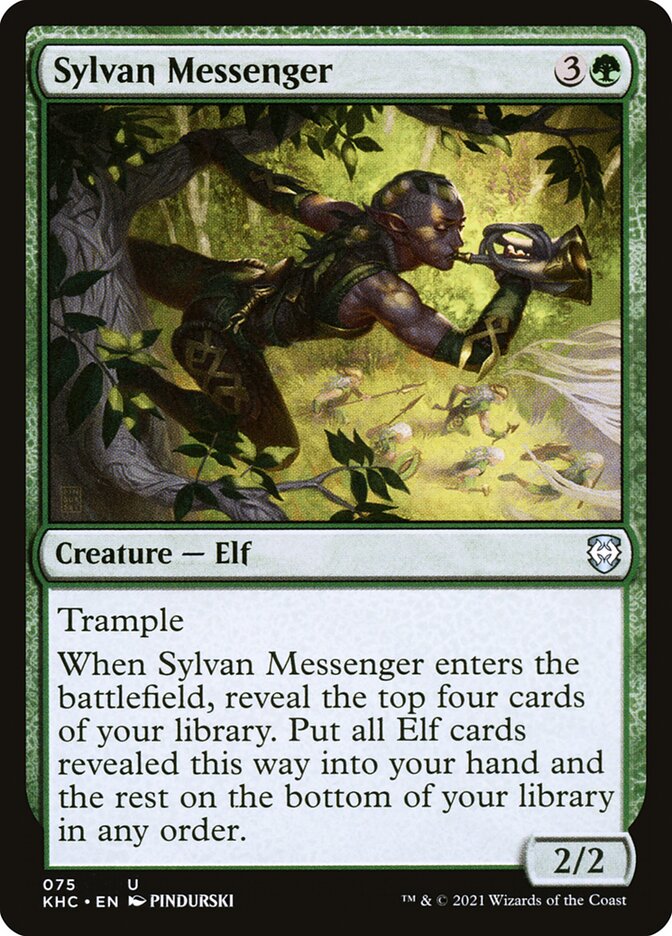 Sylvan Messenger 75/1 (Commander: Kaldheim)  | Good Games Morley