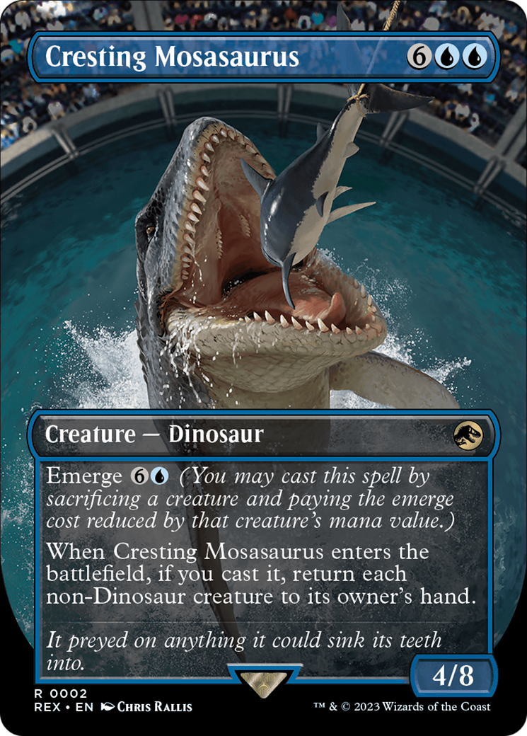 Cresting Mosasaurus (Borderless) [Jurassic World Collection] | Good Games Morley