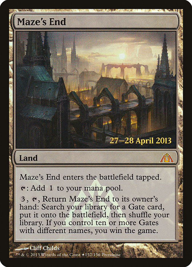 Maze's End [Dragon's Maze Prerelease Promos] | Good Games Morley