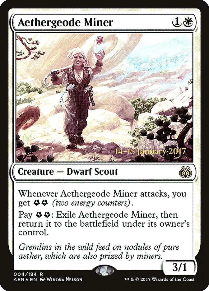 Aethergeode Miner [Aether Revolt Prerelease Promos] | Good Games Morley