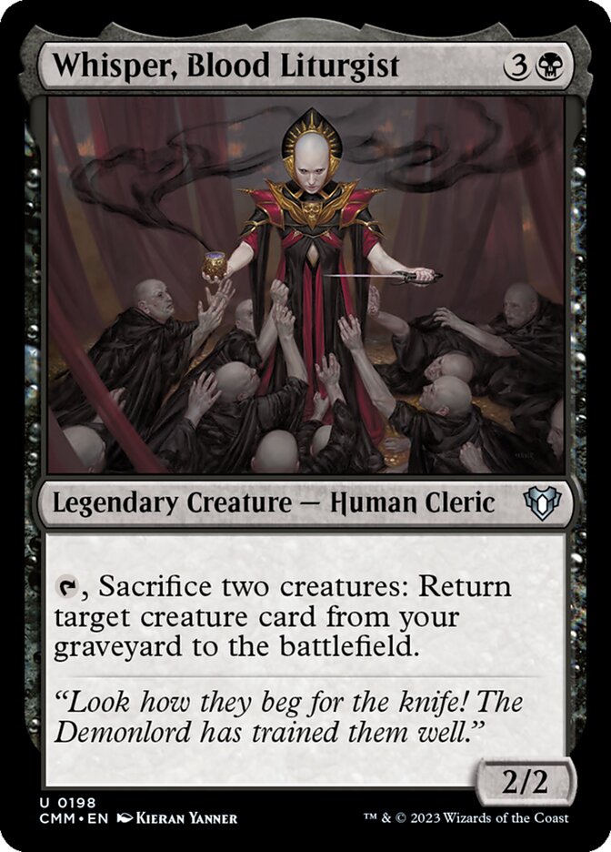 Whisper, Blood Liturgist 198/451 (Commander Masters)  | Good Games Morley