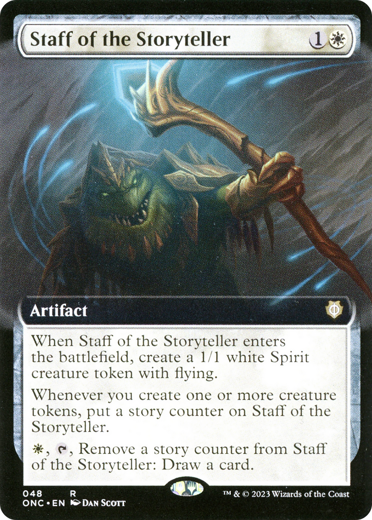 Staff of the Storyteller (Extended Art) [Phyrexia: All Will Be One Commander] | Good Games Morley