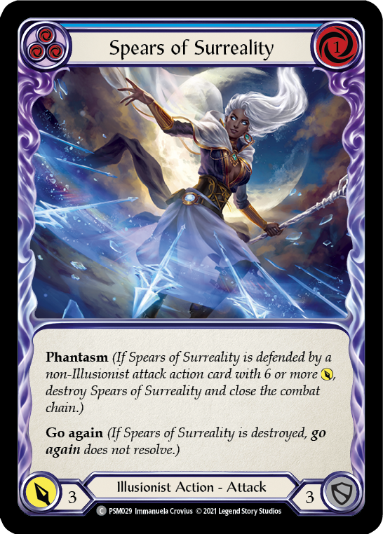 Spears of Surreality (Blue) [PSM029] (Monarch Prism Blitz Deck) | Good Games Morley