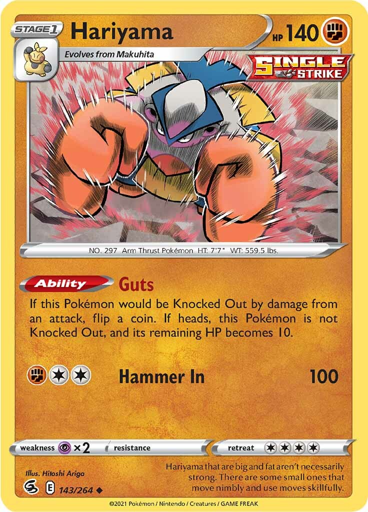 Hariyama (143/264) [Sword & Shield: Fusion Strike] | Good Games Morley