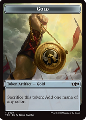 Elemental (0016) // Gold Double-Sided Token [Tarkir: Dragonstorm Commander Tokens] | Good Games Morley