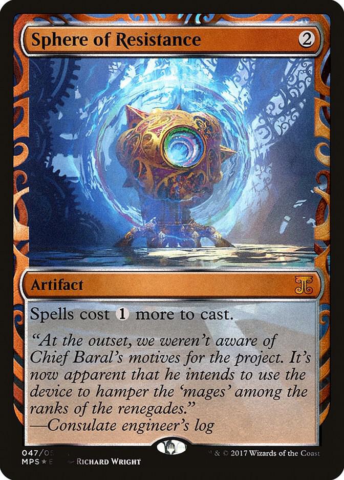 Sphere of Resistance 47/54 (Masterpiece Series: Kaladesh Inventions)  - Foil | Good Games Morley