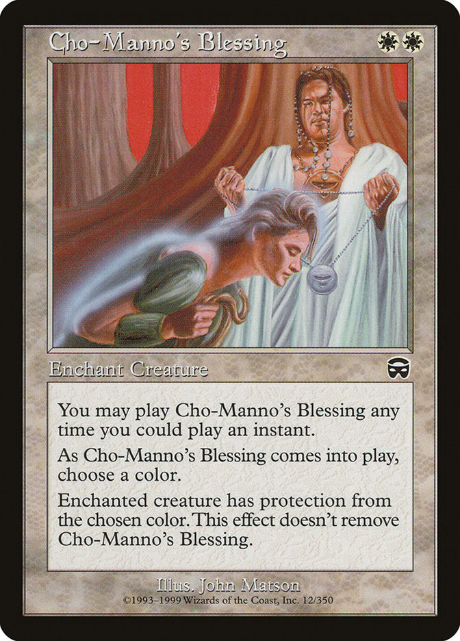 Cho-Manno's Blessing 12/350 (Mercadian Masques)  | Good Games Morley