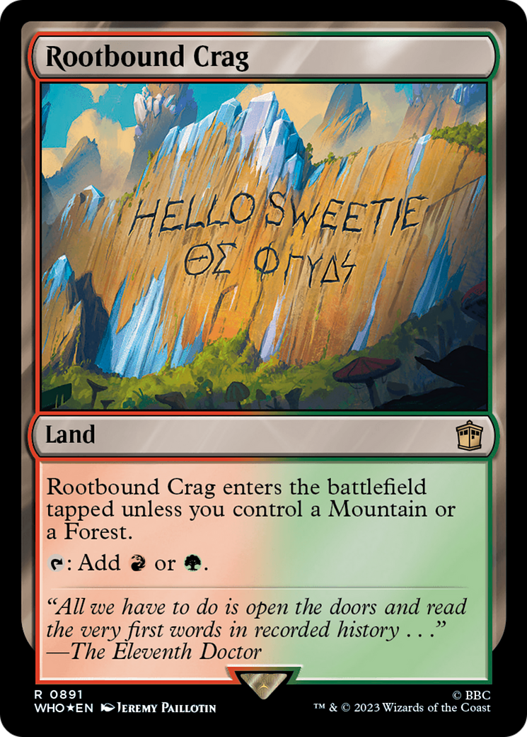 Rootbound Crag (Surge Foil) [Doctor Who] | Good Games Morley