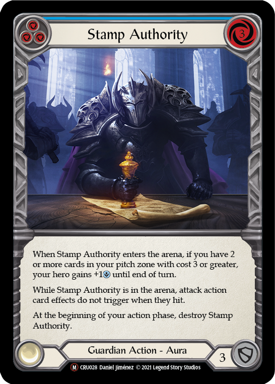 Stamp Authority [U-CRU028] (Crucible of War Unlimited)  Unlimited Rainbow Foil | Good Games Morley