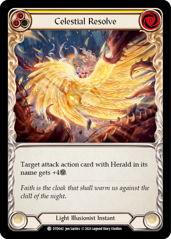 Celestial Resolve (Yellow) [DTD042] (Dusk Till Dawn) | Good Games Morley