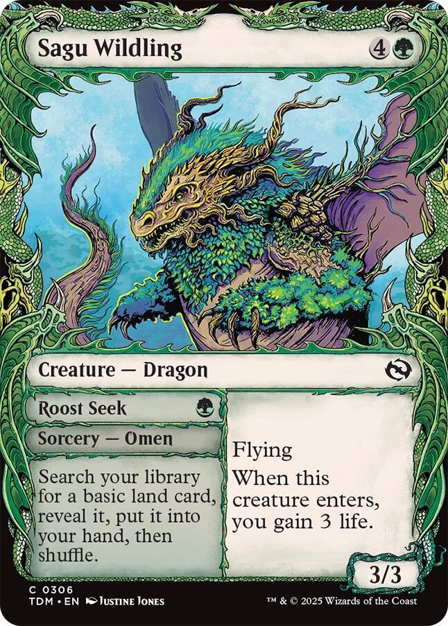 Sagu Wildling // Roost Seek 306 (Tarkir: Dragonstorm)  - Showcase | Good Games Morley