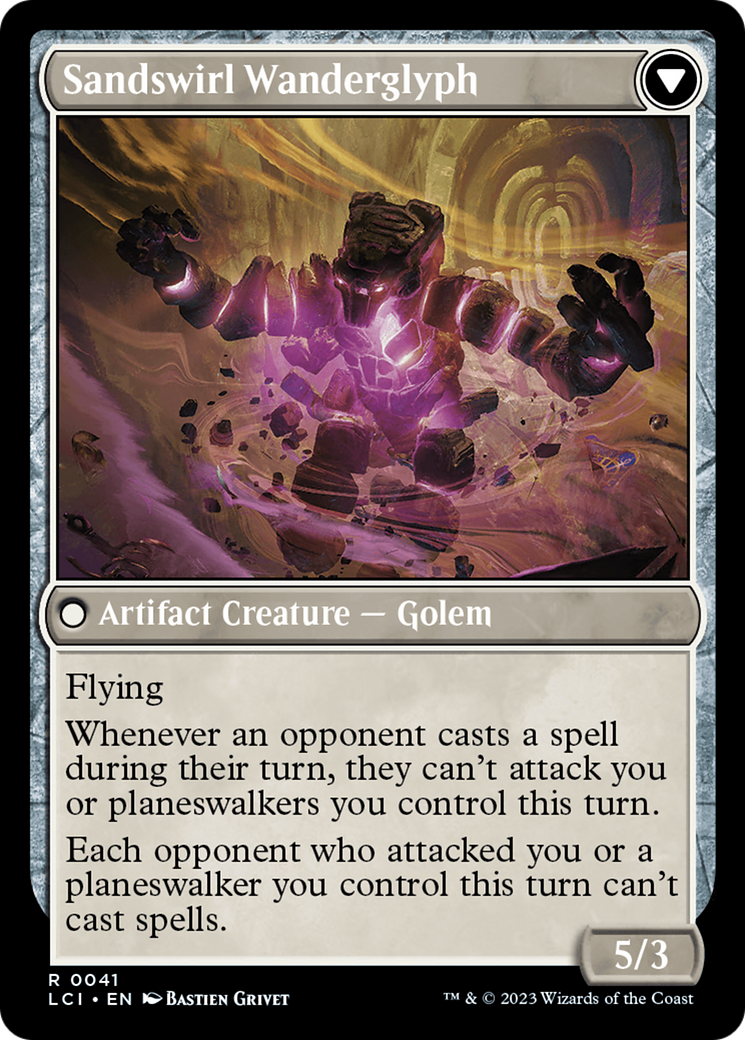 Unstable Glyphbridge // Sandswirl Wanderglyph [The Lost Caverns of Ixalan Prerelease Cards] | Good Games Morley