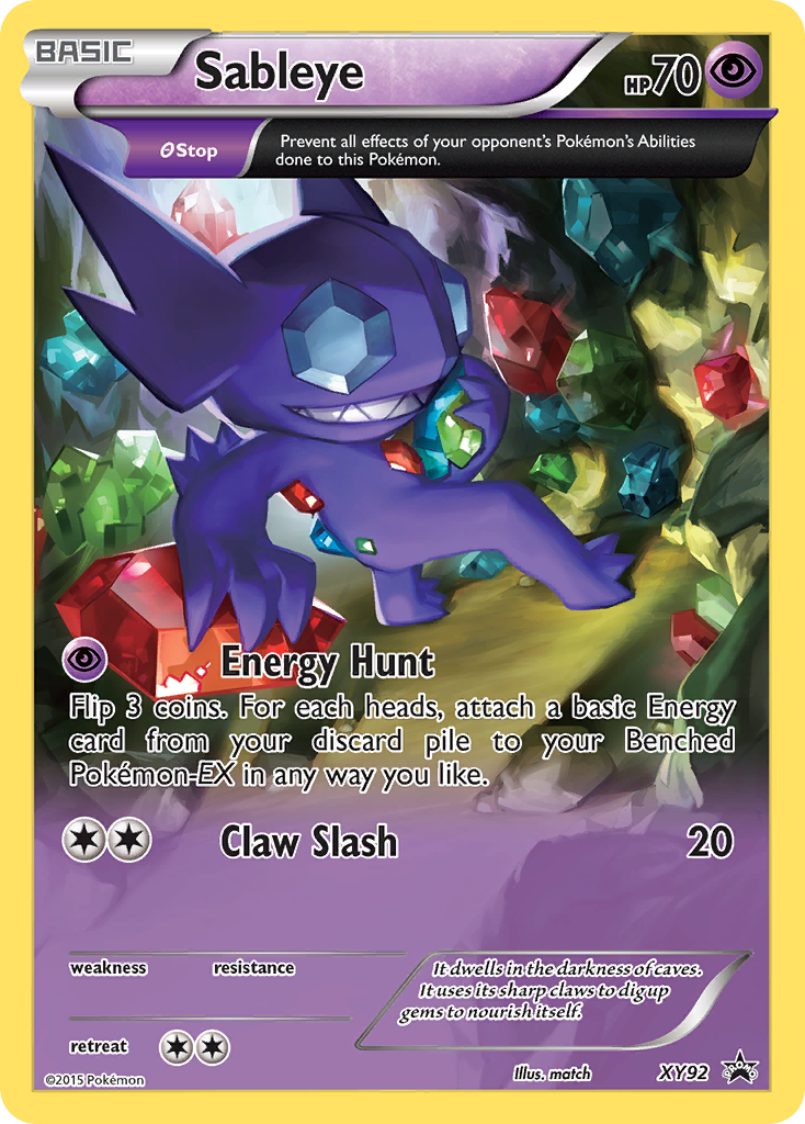 Sableye (XY92) [XY: Black Star Promos] | Good Games Morley