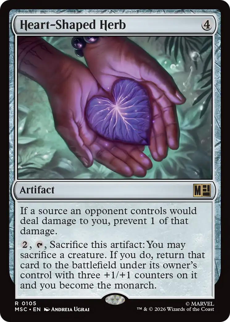 Heart-Shaped Herb (Surge Foil) [Marvel Super Heroes Commander] | Good Games Morley