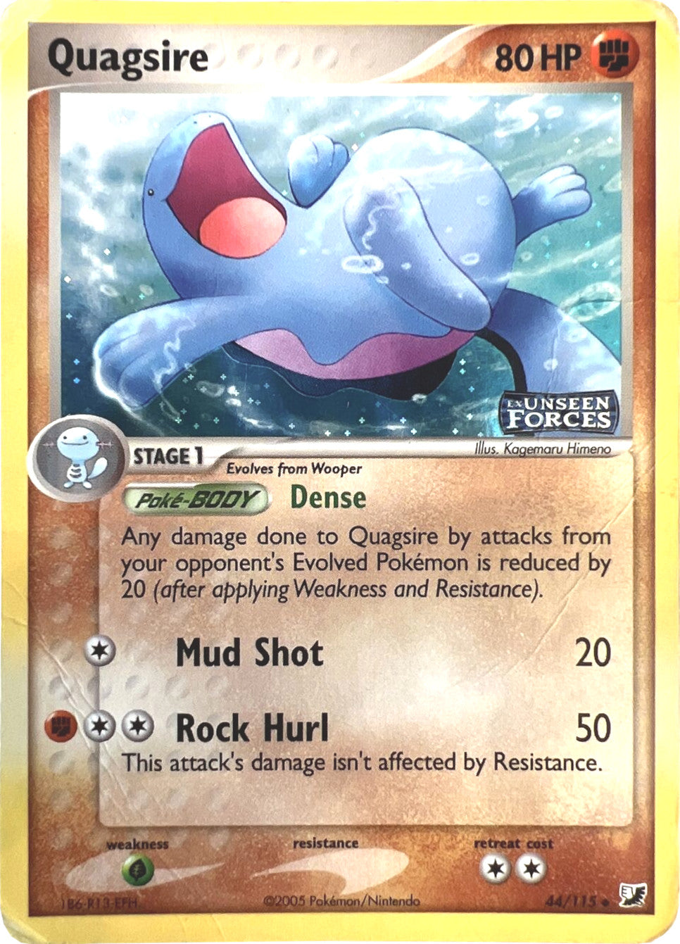 Quagsire (44/115) (Stamped) [EX: Unseen Forces] | Good Games Morley