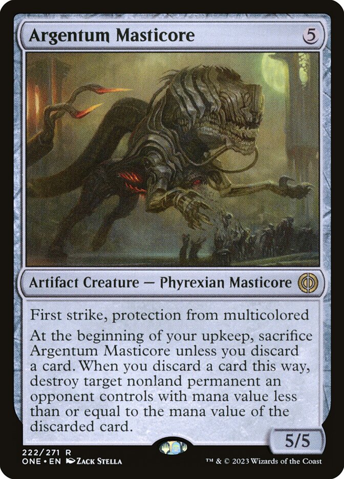 Argentum Masticore 222/271 (Phyrexia: All Will Be One)  | Good Games Morley