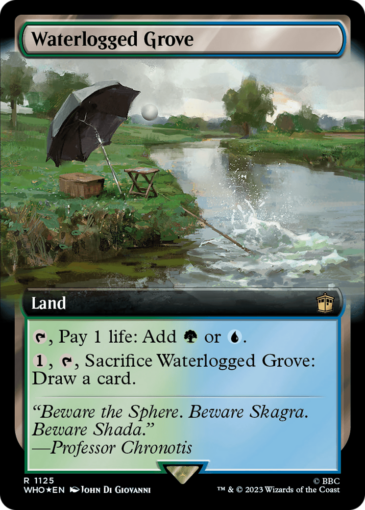 Waterlogged Grove (Extended Art) (Surge Foil) [Doctor Who] | Good Games Morley