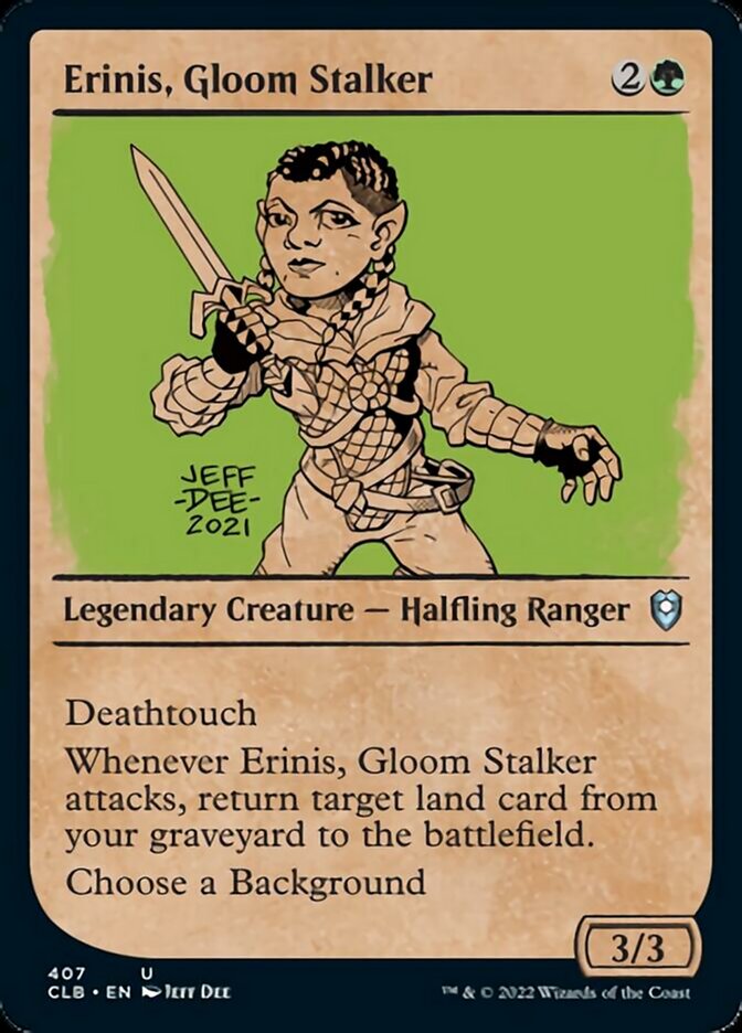 Erinis, Gloom Stalker (Showcase) [Commander Legends: Battle for Baldur's Gate] | Good Games Morley