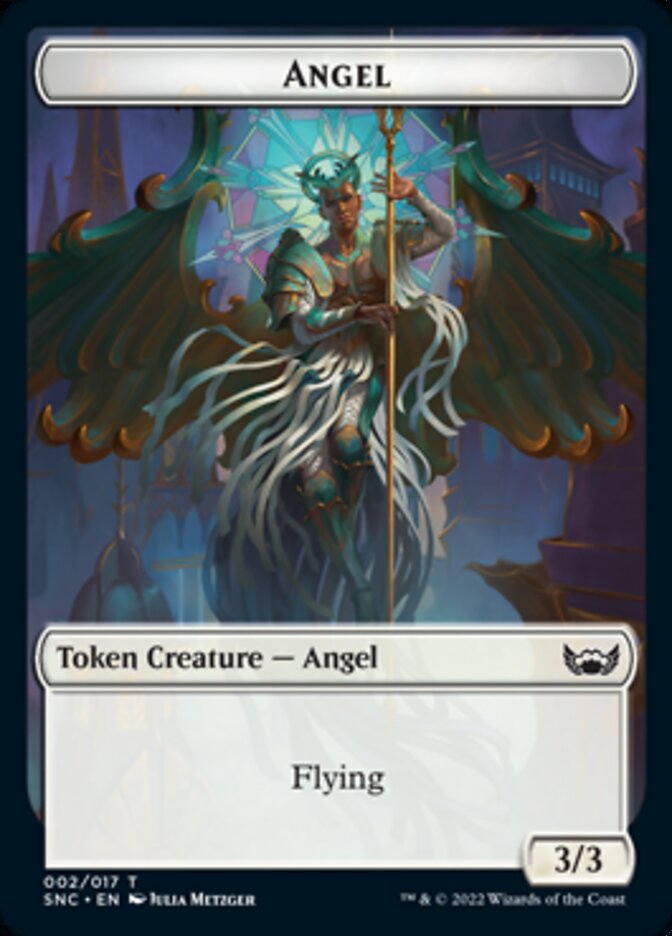 Treasure (015) // Angel Double-Sided Token [Streets of New Capenna Tokens] | Good Games Morley