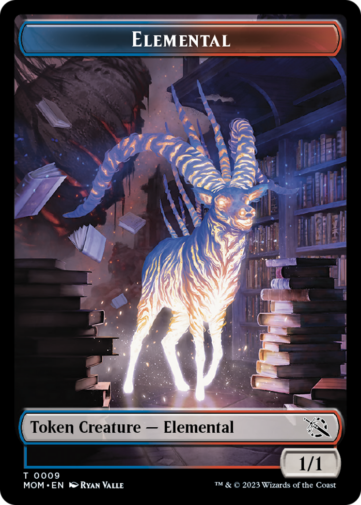 Elemental (9) // Phyrexian Hydra (12) Double-Sided Token [March of the Machine Tokens] | Good Games Morley