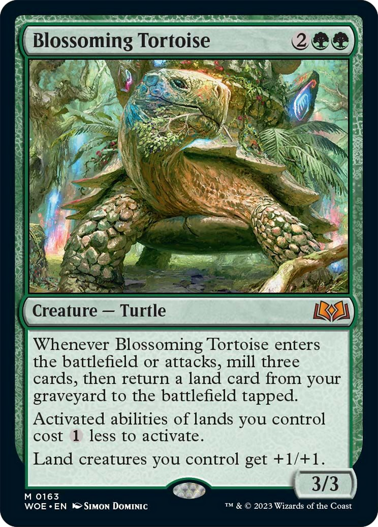 Blossoming Tortoise [Wilds of Eldraine] | Good Games Morley