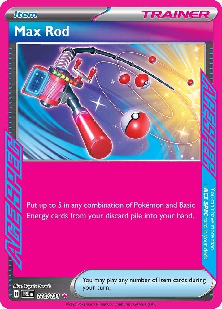 Max Rod (116/131) [Scarlet & Violet: Prismatic Evolutions] | Good Games Morley