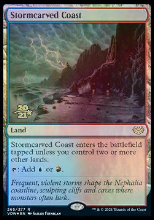 Stormcarved Coast [Innistrad: Crimson Vow Prerelease Promos] | Good Games Morley