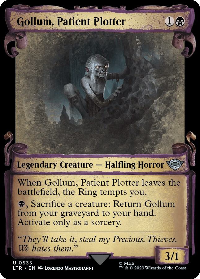 Gollum, Patient Plotter 535 (Universes Beyond: The Lord of the Rings: Tales of Middle-earth)  - Showcase Scroll Foil | Good Games Morley