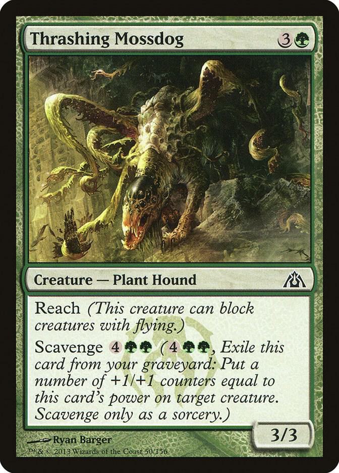 Thrashing Mossdog 50/156 (Dragon's Maze)  - Foil | Good Games Morley
