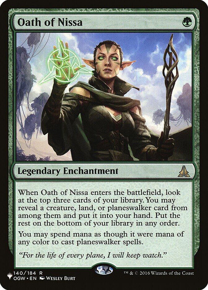 Oath of Nissa 140/184 (The List Reprints)  | Good Games Morley