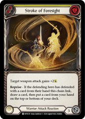 Stroke of Foresight (Yellow) [U-WTR139] (Welcome to Rathe Unlimited)  Unlimited Rainbow Foil | Good Games Morley