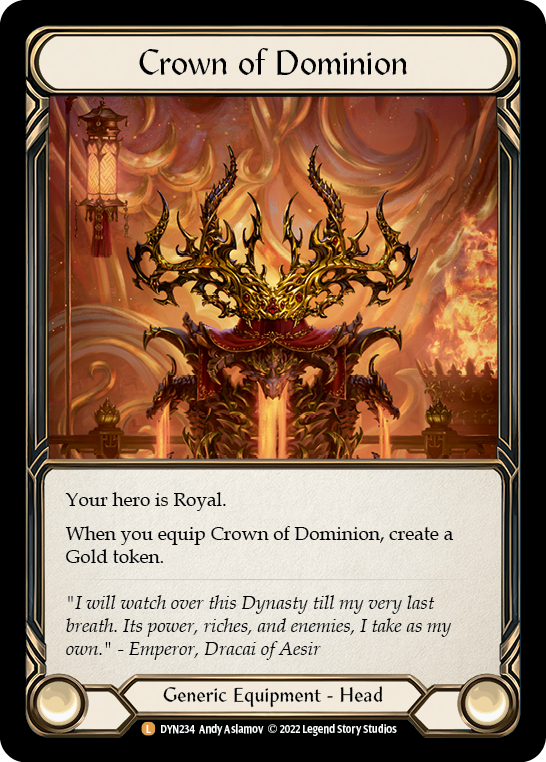 Crown of Dominion [DYN234] (Dynasty)  Rainbow Foil | Good Games Morley