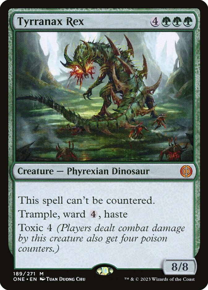 Tyrranax Rex 189/271 (Phyrexia: All Will Be One)  - Foil | Good Games Morley
