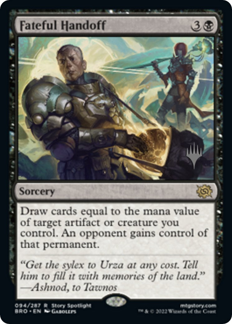 Fateful Handoff (Promo Pack) [The Brothers' War Promos] | Good Games Morley