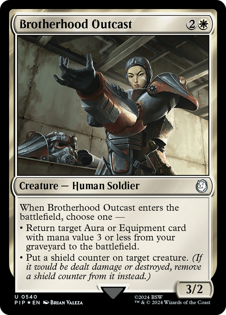 Brotherhood Outcast (Surge Foil) [Fallout] | Good Games Morley