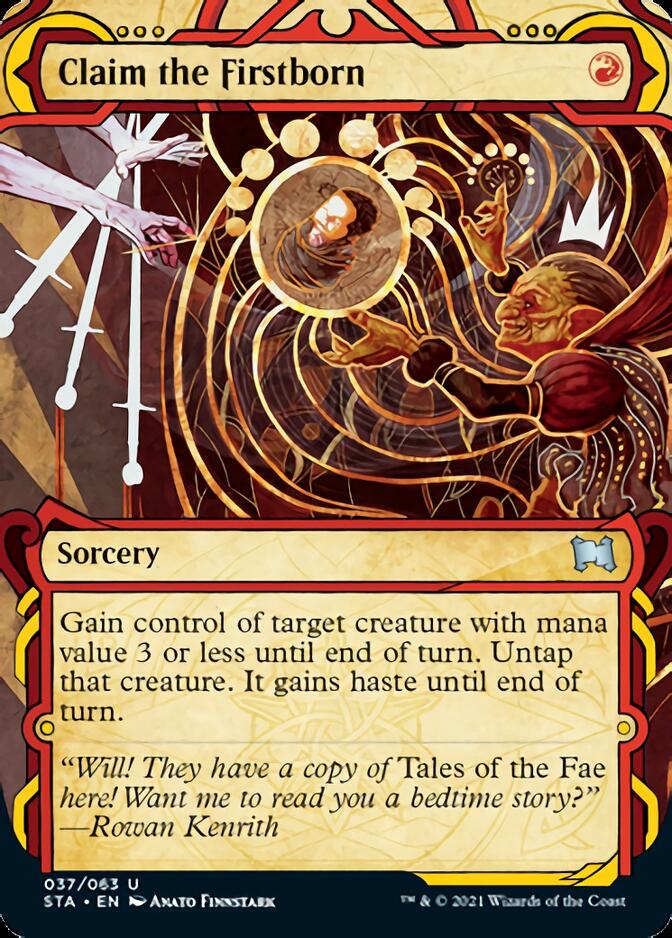 Claim the Firstborn (Foil Etched) [Strixhaven: School of Mages Mystical Archive] | Good Games Morley