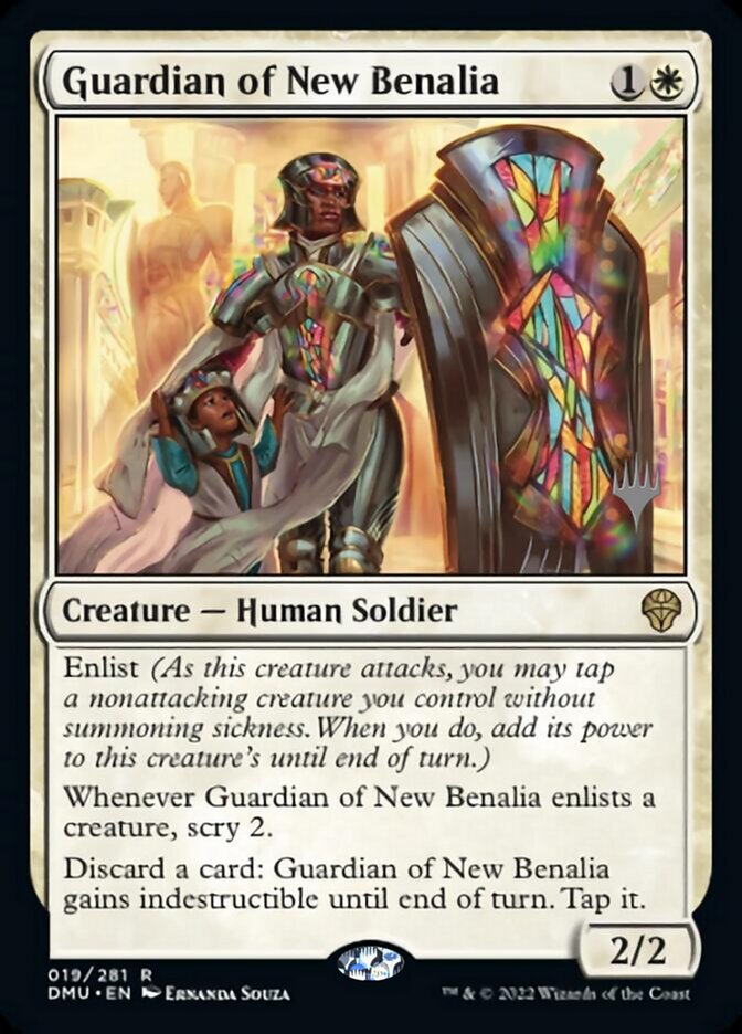 Guardian of New Benalia (Promo Pack) [Dominaria United Promos] | Good Games Morley