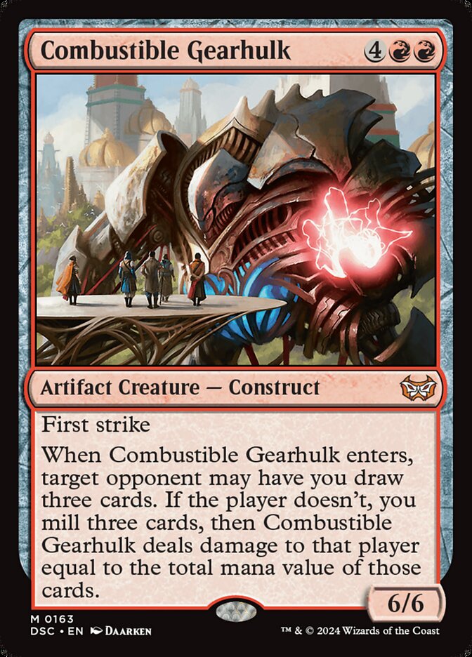 Combustible Gearhulk 163 (Commander: Duskmourn: House of Horror)  | Good Games Morley