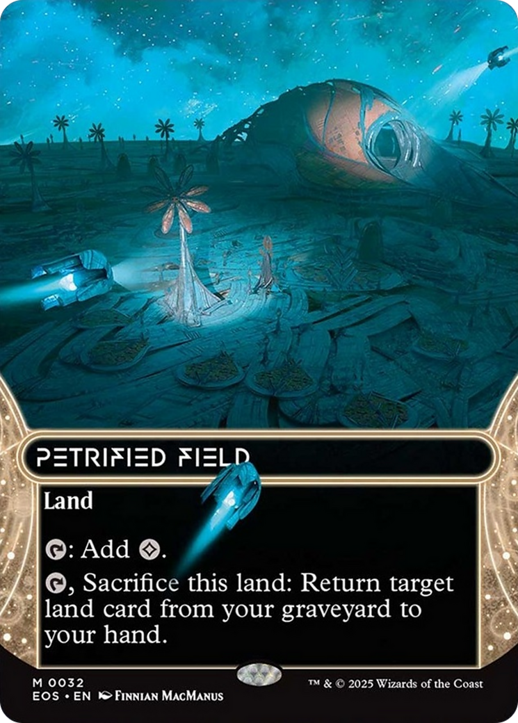 Petrified Field (0032) (Borderless) [Edge of Eternities: Stellar Sights] | Good Games Morley