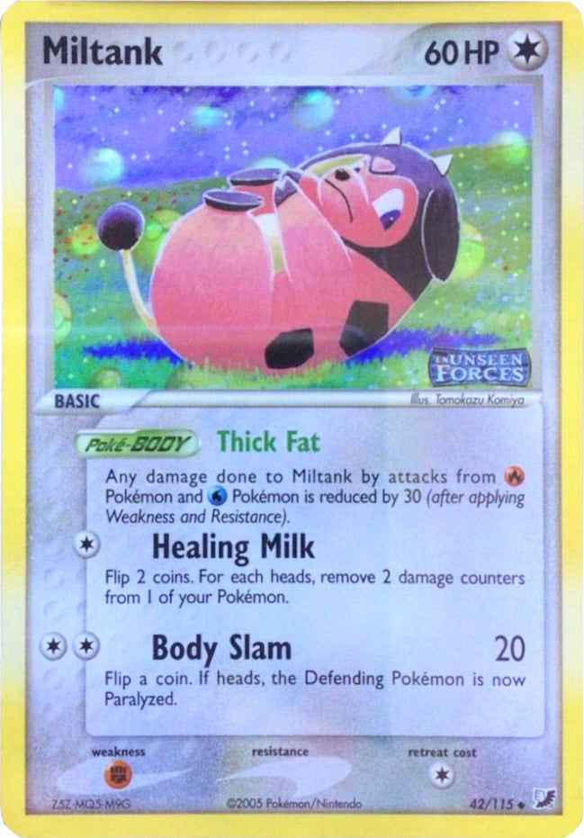 Miltank (42/115) (Stamped) [EX: Unseen Forces] | Good Games Morley