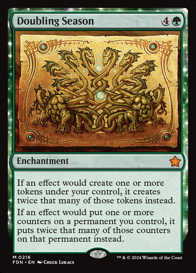 Doubling Season 216 (Foundations)  - Foil | Good Games Morley