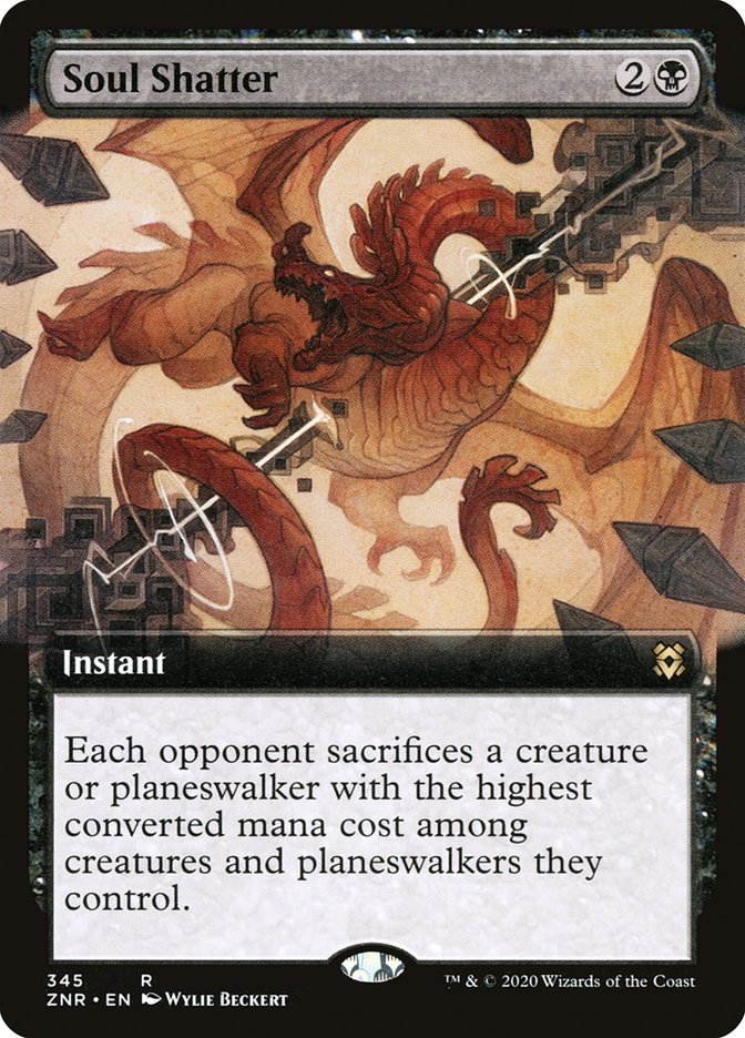 Soul Shatter (Extended Art) [Zendikar Rising] | Good Games Morley