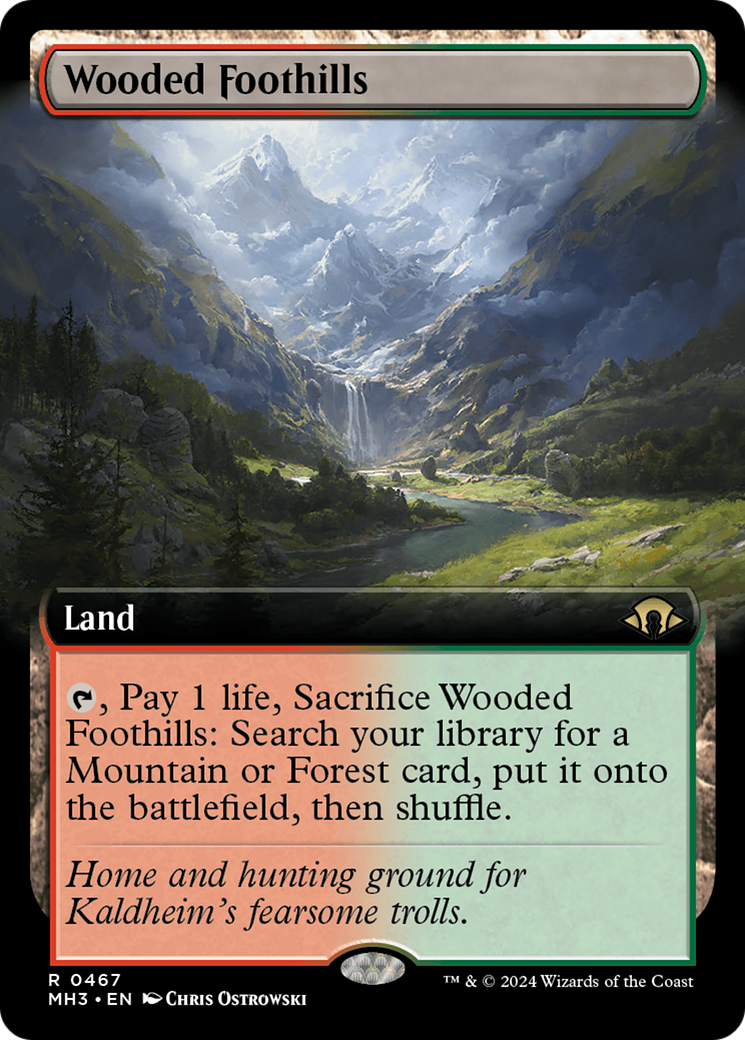 Wooded Foothills (Extended Art) [Modern Horizons 3] | Good Games Morley