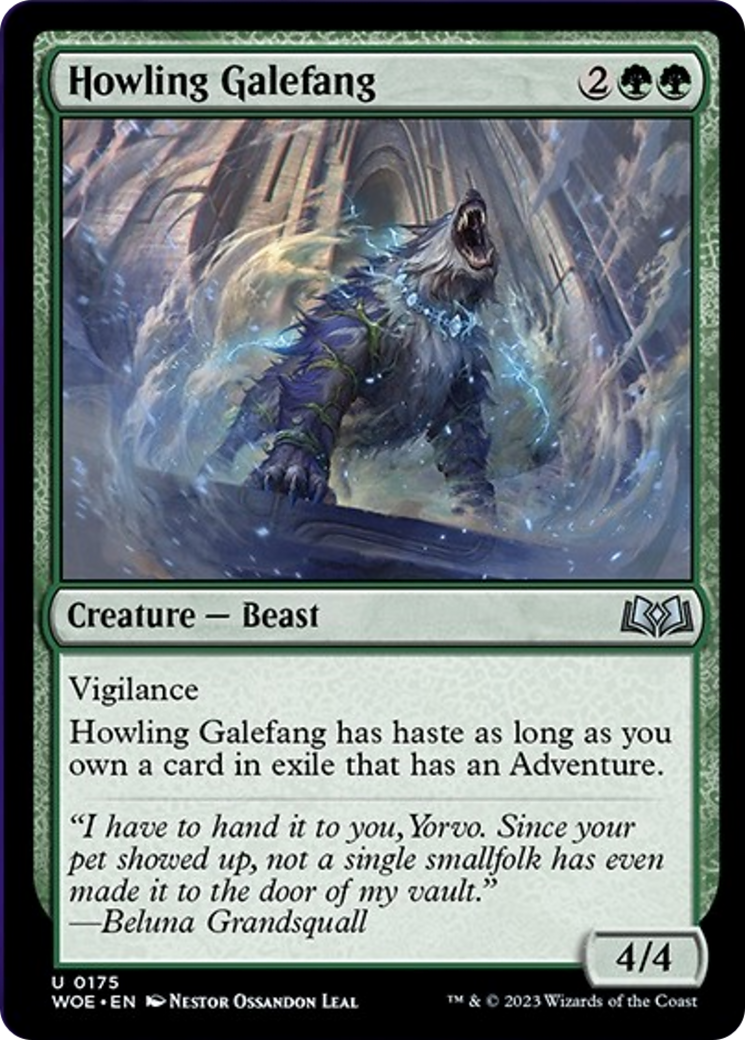 Howling Galefang [Wilds of Eldraine] | Good Games Morley