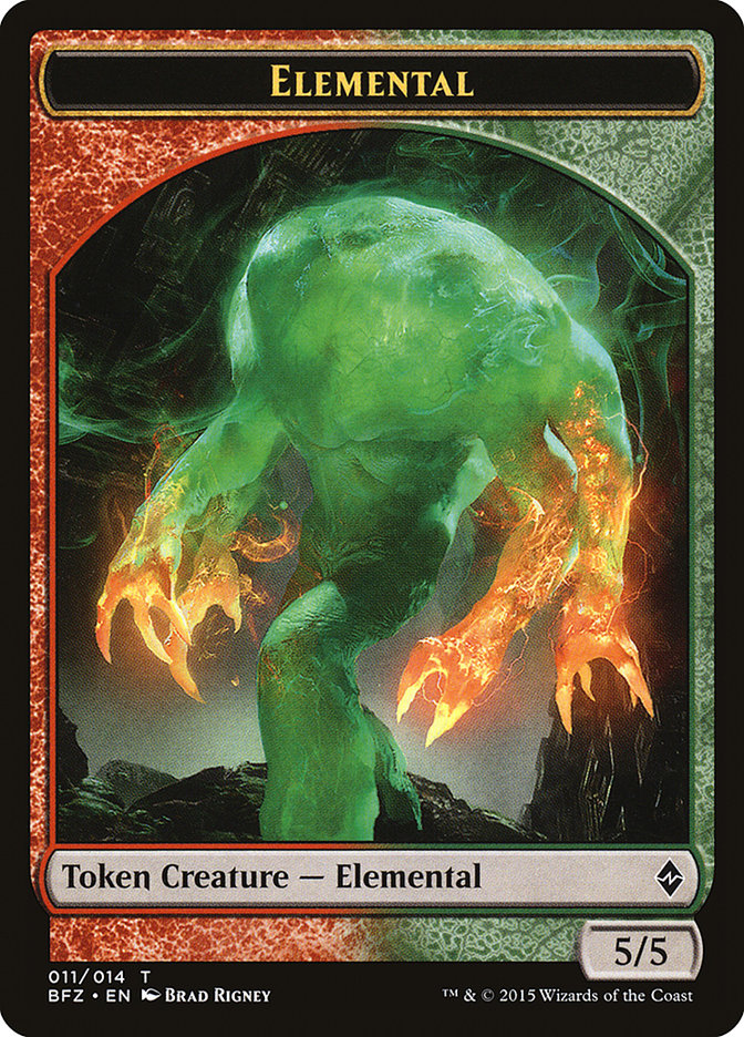 Elemental Token (011/014) [Battle for Zendikar Tokens] | Good Games Morley