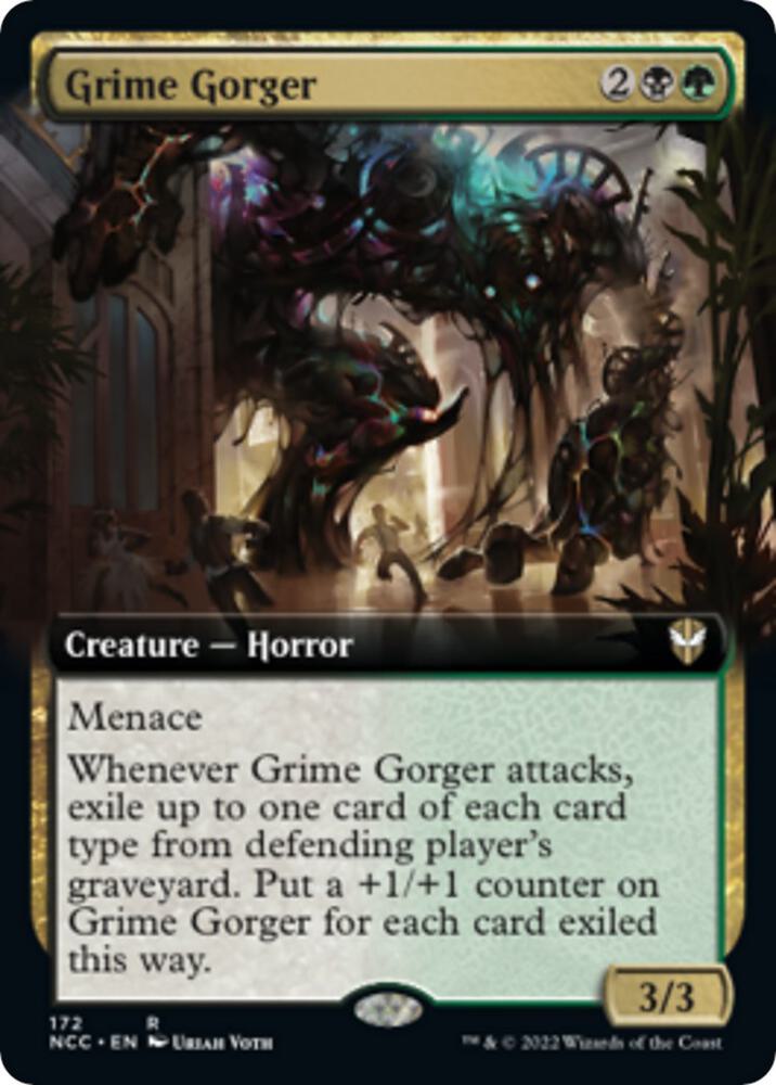 Grime Gorger Extended Art 172 (Commander: Streets of New Capenna)  | Good Games Morley