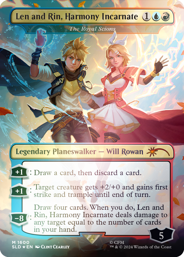 Len and Rin, Harmony Incarnate - The Royal Scions (Rainbow Foil) [Secret Lair Drop Series] | Good Games Morley