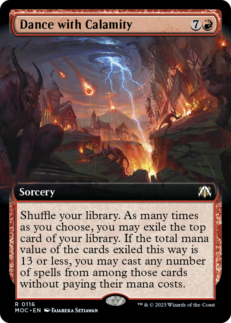 Dance with Calamity (Extended Art) [March of the Machine Commander] | Good Games Morley