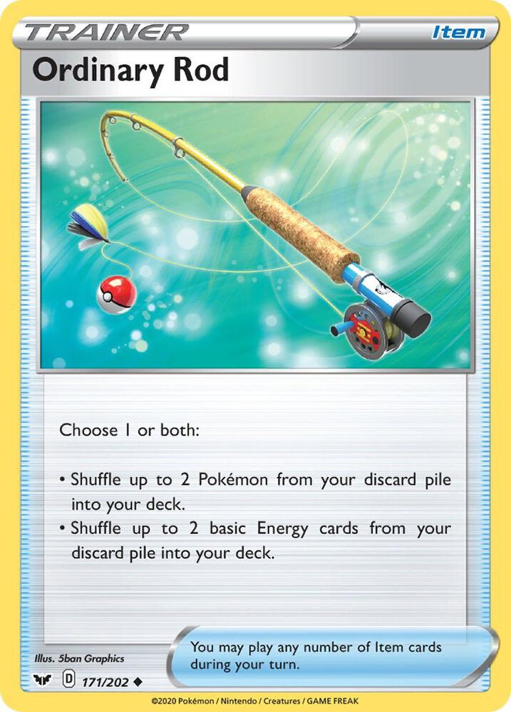 Ordinary Rod 171/202 (SWSH01: Sword & Shield Base Set)  | Good Games Morley