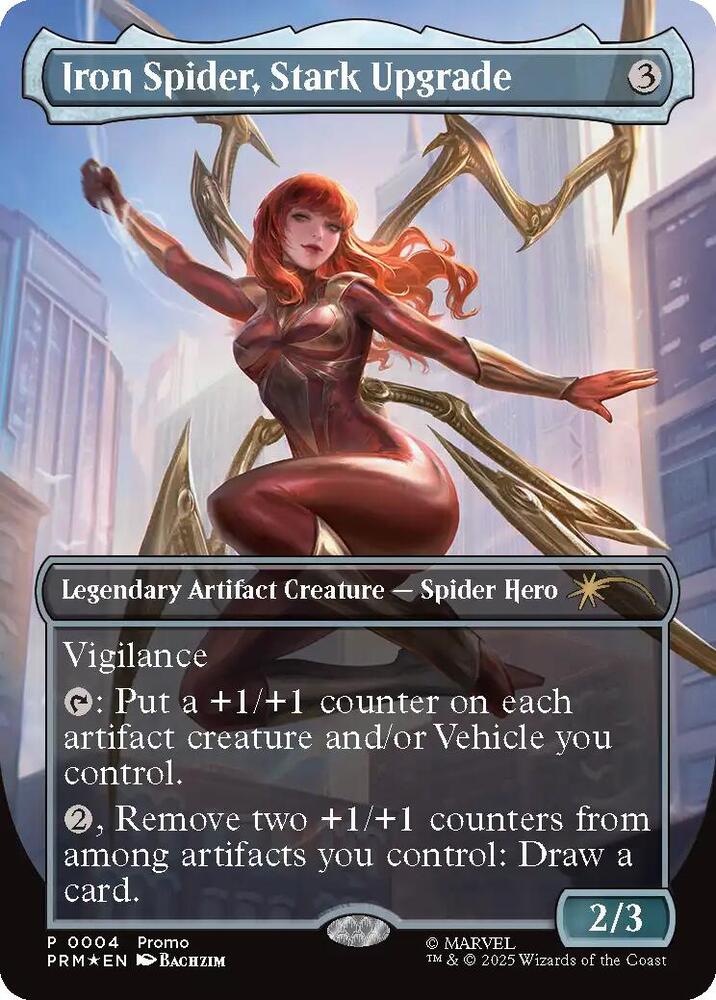 Iron Spider Stark Upgrade  4/0 (Media Promos)  - Borderless Foil | Good Games Morley
